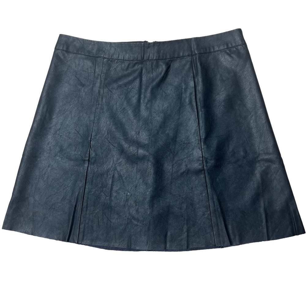 Hollister Flat Front Faux Leather Skirt Size L NWT